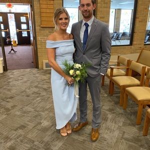 Blue Bridesmaid Dress